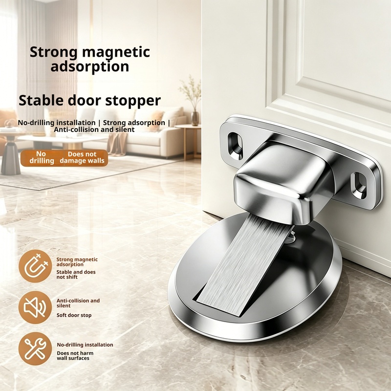 Furniture Hardware Lowes - Butoir de porte magnétique invisible, poinçonnage