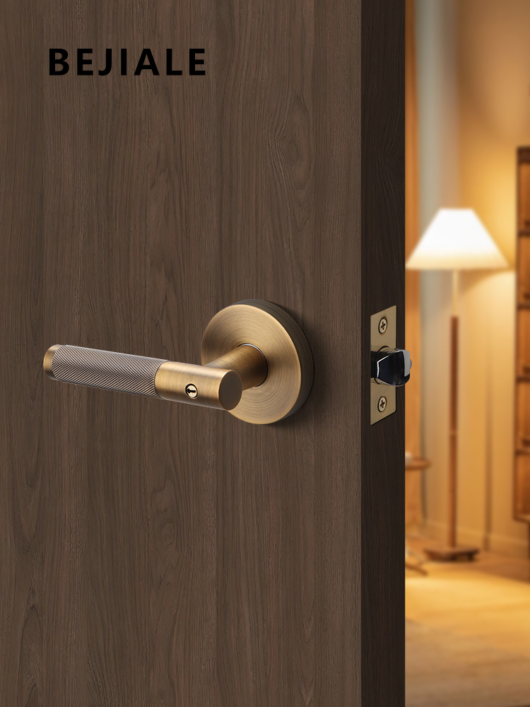 Zinc Furniture Hardware - Serrure de porte intérieure avec clé,