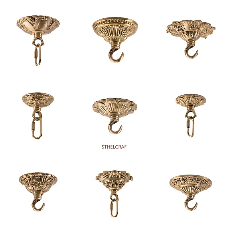 Zinc Furniture Hardware - 1 pièce Crochet en laiton haut