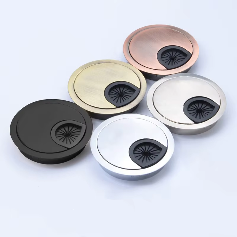 Zinc Furniture Hardware - Plaque de couverture ronde en alliage