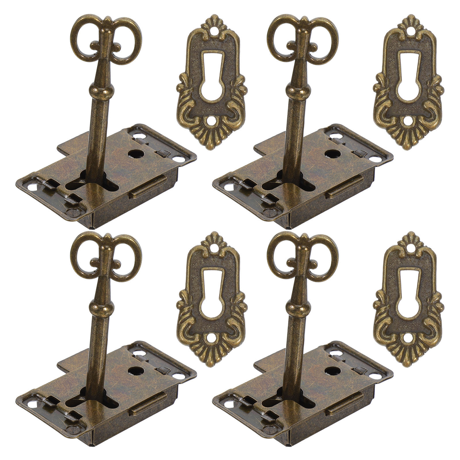 Vintage Furniture Hardware Replacement - 4 ensembles de serrures de remplacement