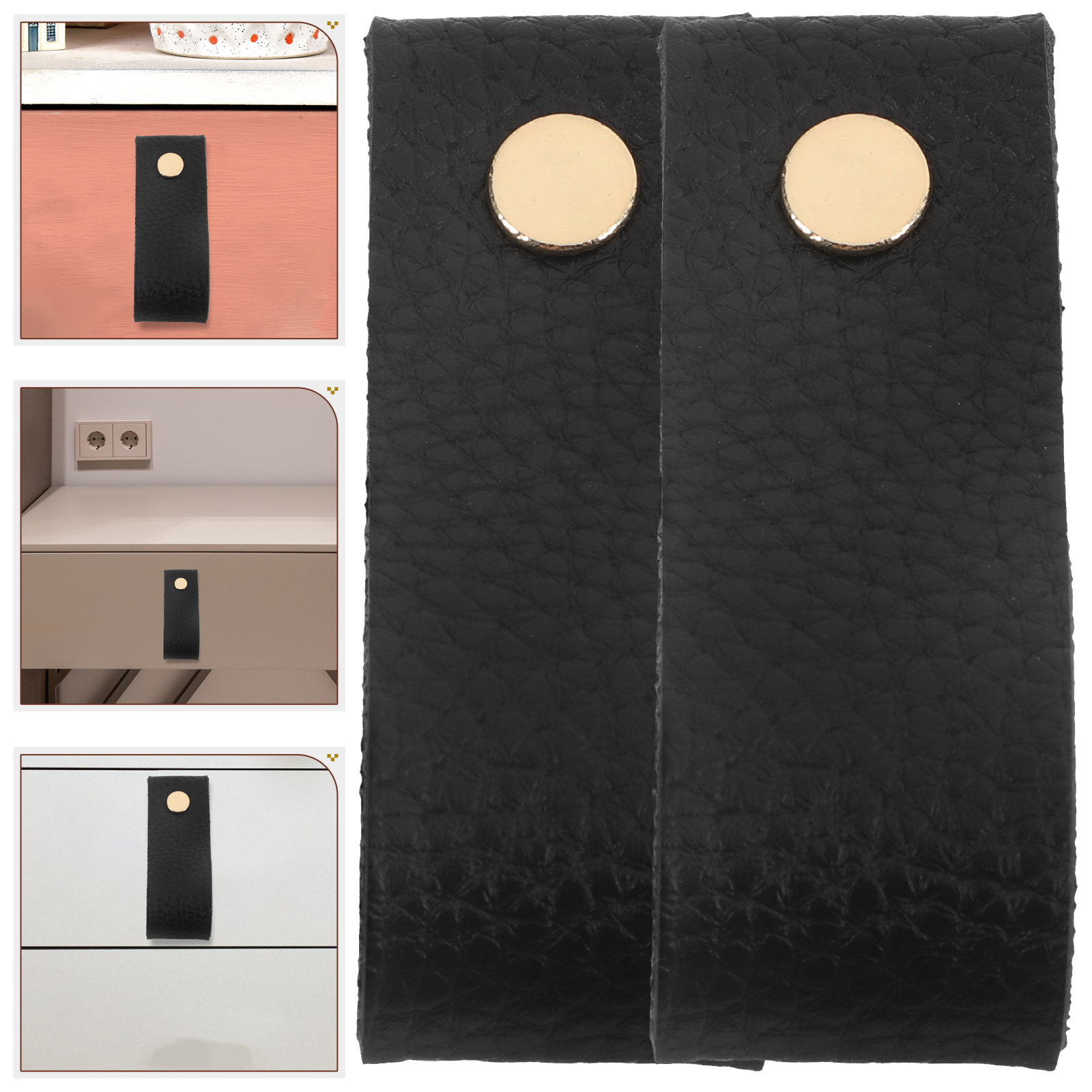 Vintage Furniture Hardware Replacement - Poignées de tiroir en PU, 12
