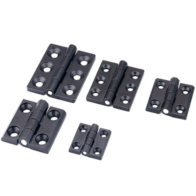 Furniture Hardware Black - Charnière pliante rectangulaire en alliage de
