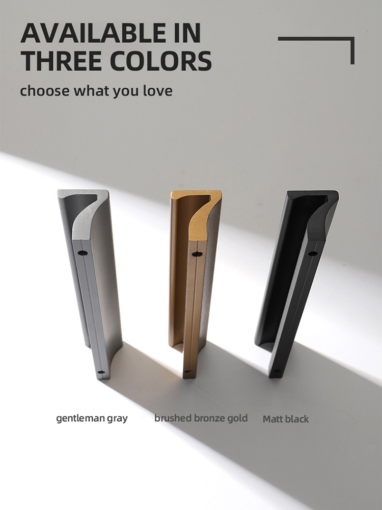 KAK-Poignées de porte cachées  - Furniture Hardware Black avis et prix