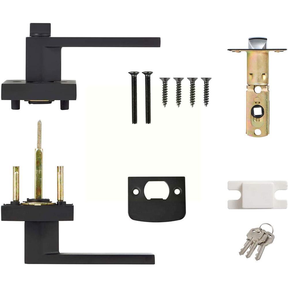 Poignée de porte noire, serrur - Zinc Furniture Hardware avis et prix